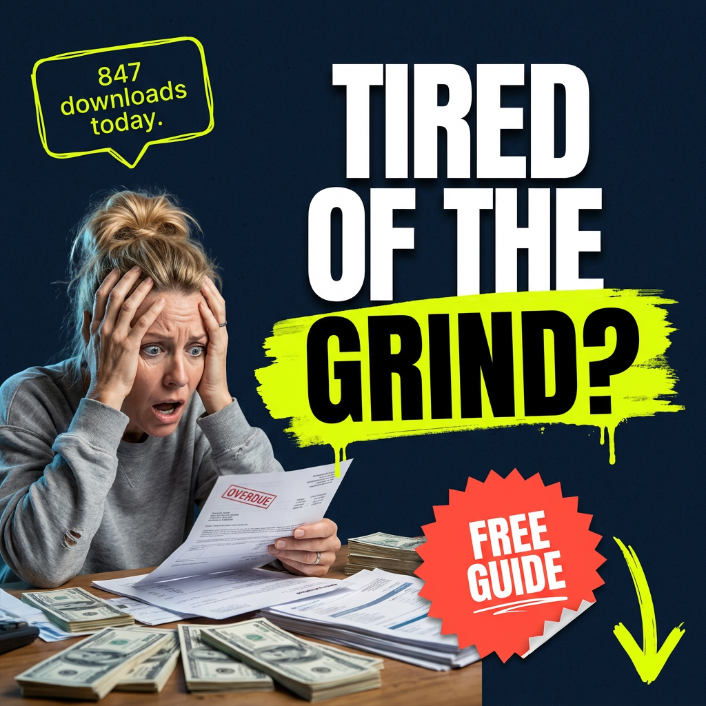 Ad creative reading Tired of the grind?